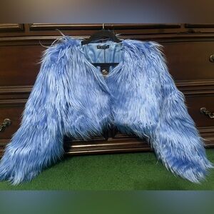 Shaggy jacket cropped NWT